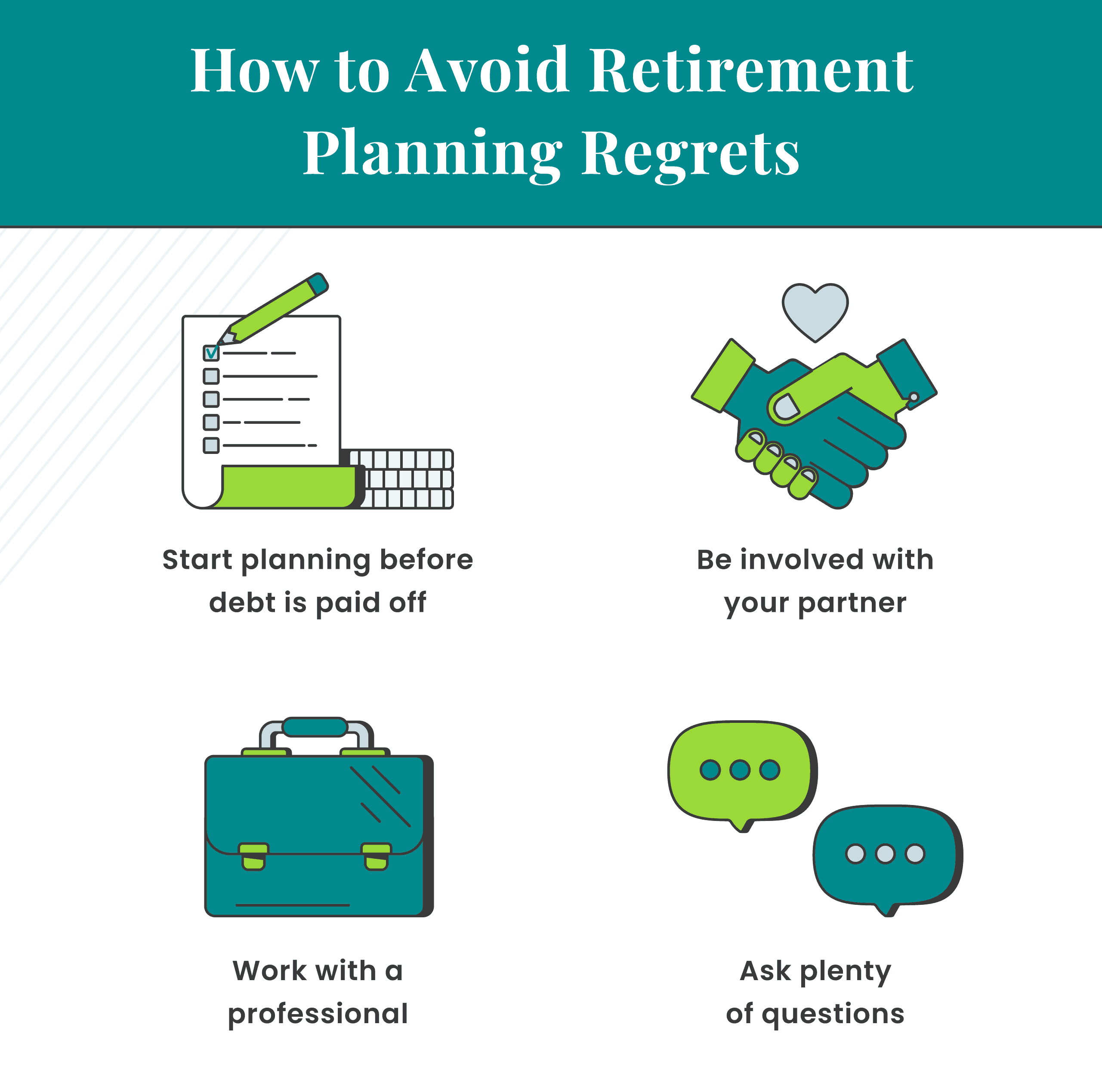 How to avoid retirement planning regrets 