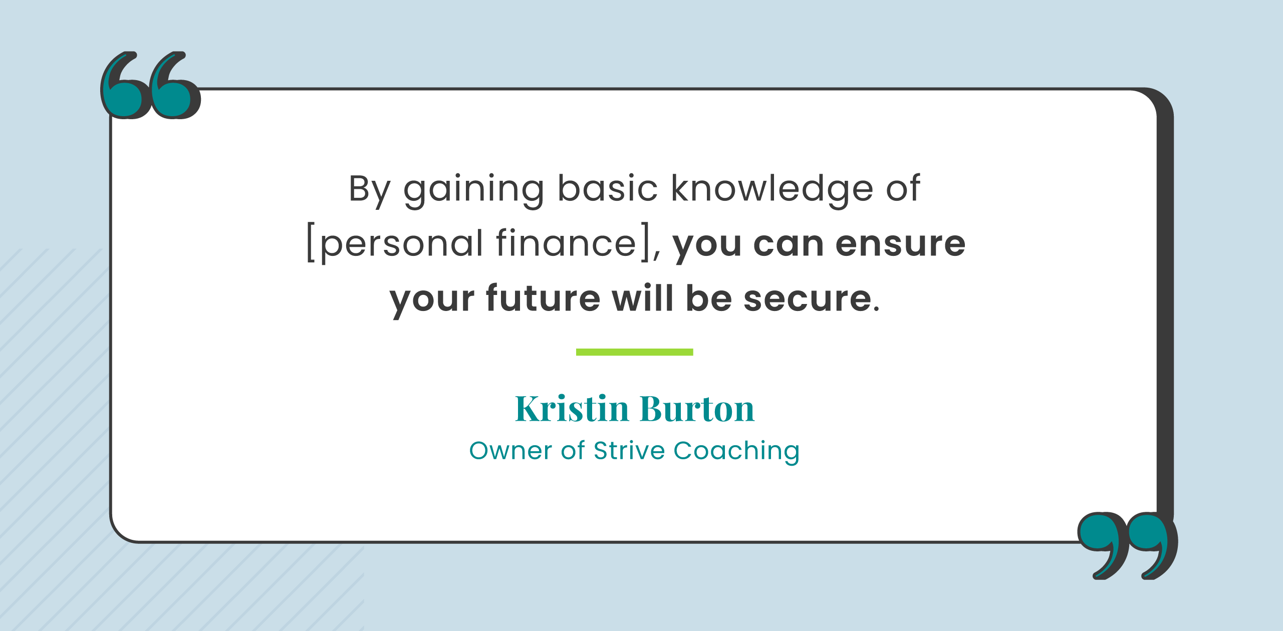 Kristin Burton Quote